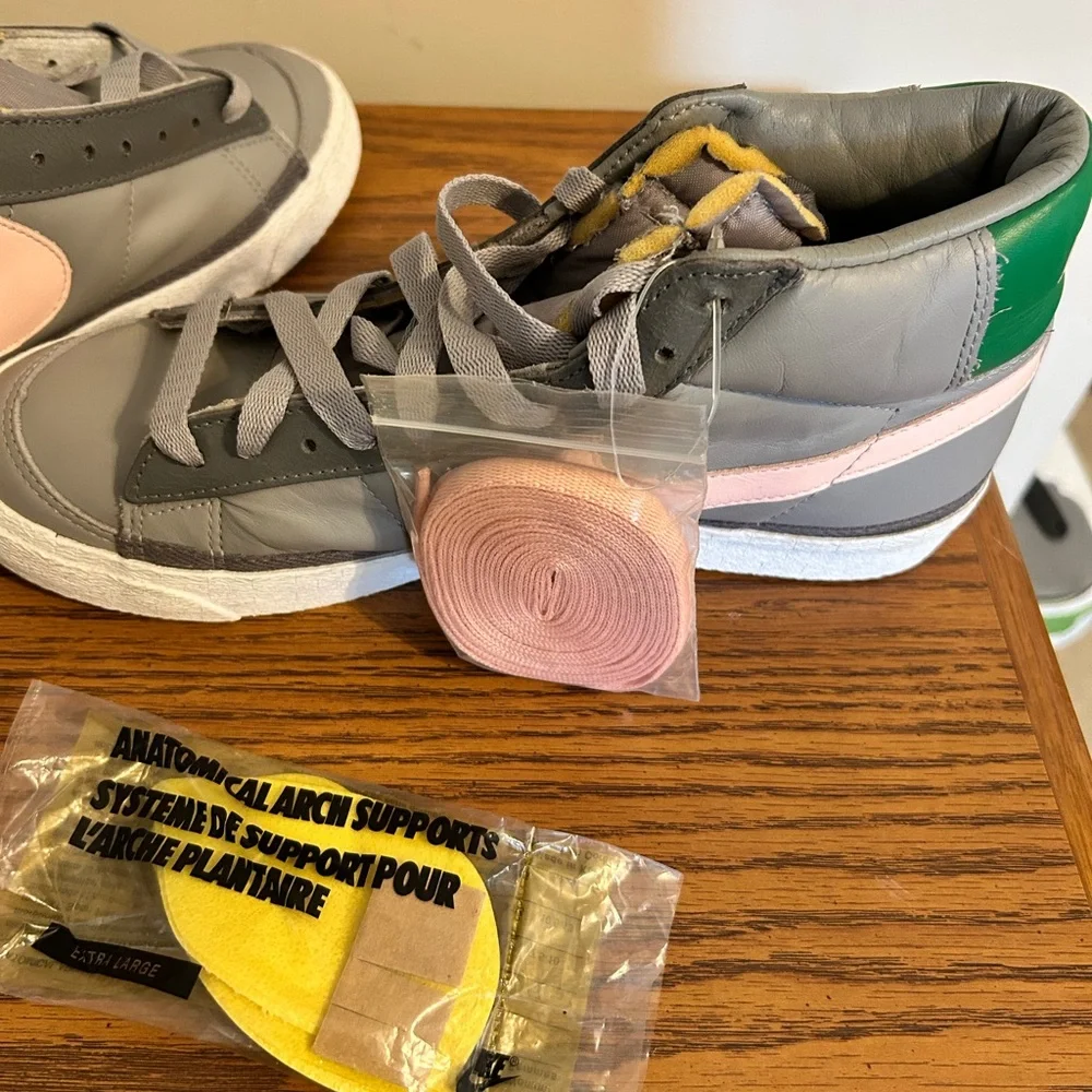 New Vintage 2003 Nike Blazer Mid Twisted Prep 306972 061 Size 9.5/Deadstock!